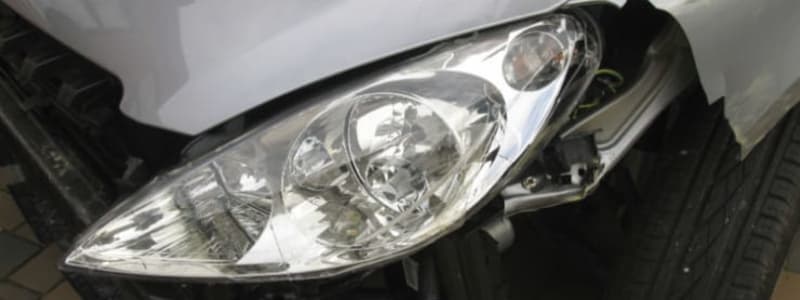 Billygte Nærbillede af en forlygte på bilen