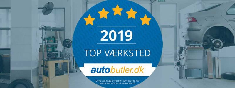 Autobutler kårer Danmarks bedste værksted 2019 Danmarks bedste værksted 2019