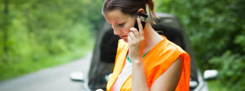 Husk godkendte veste, når du skal på bilferie Gul vest til brug for nedbrud af bil