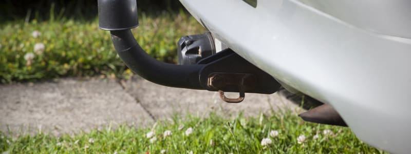 Boule d'attelage voiture grise