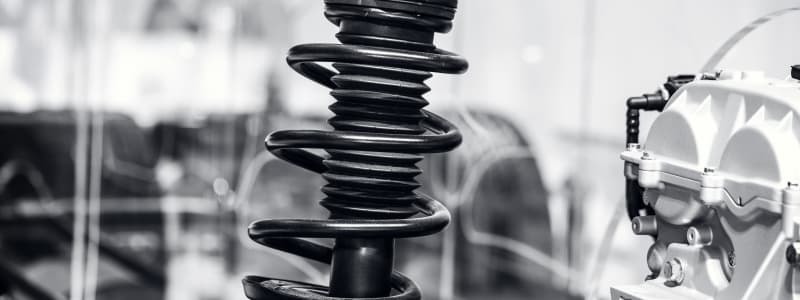 Combien coûte le changement des amortisseurs d'une Honda ? Amortisseur voiture noir et blanc
