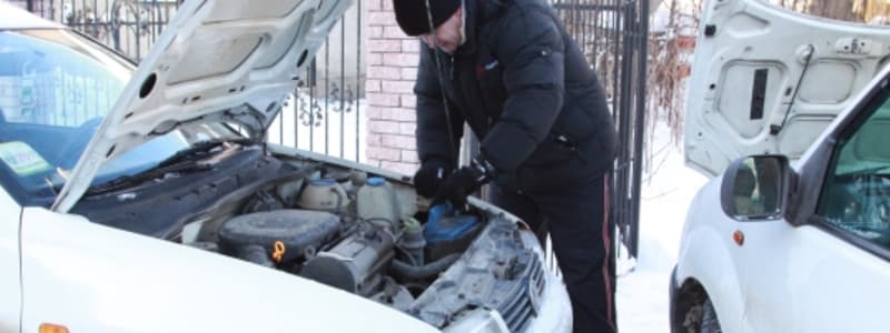 Byte av bilbatteri i kyla