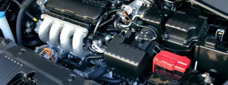 Motorarbete på en Honda Överblick av en motor i en Honda