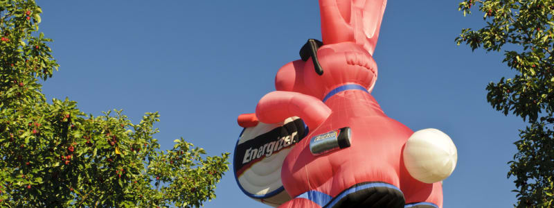 Energizer bilbatterier Energizers uppblåsbara kanin