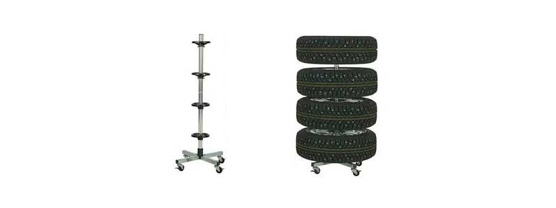 Däckstativ Däckstativ med däck