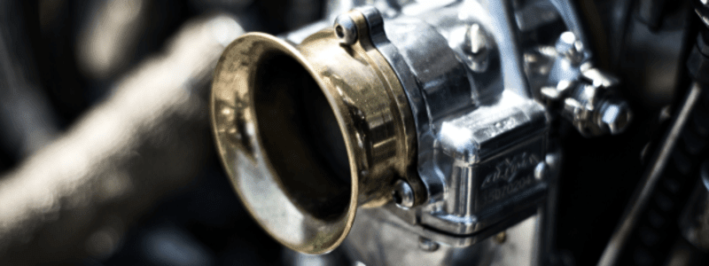 Carburettor in the car - What is that? Close up of a carburettor