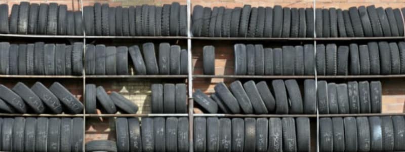 Stacks of used tyres Watch out, if you buy used tyres