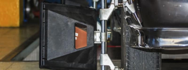 Wheel alignment on car Service for wheel alignment