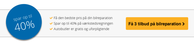Autobutler.dk værkstedportal - spar op til 50%* på værkstedsregningen