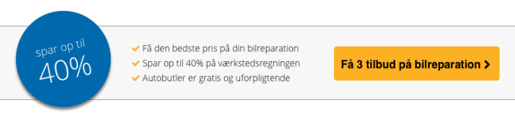 Autobutler.dk værkstedportal - spar op til 60%* på værkstedsregningen