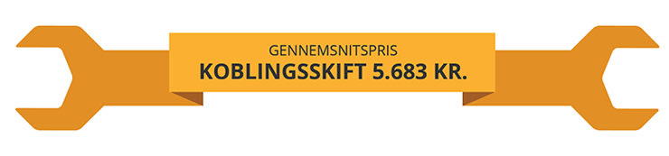 Gennemsnitspriser på koblingsskift 2015
