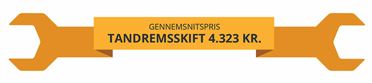 Gennemsnitspriser på skifte af tandrem 2015