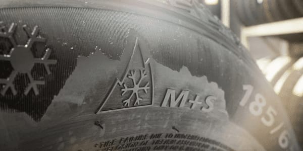 M + S marking on all season tyre