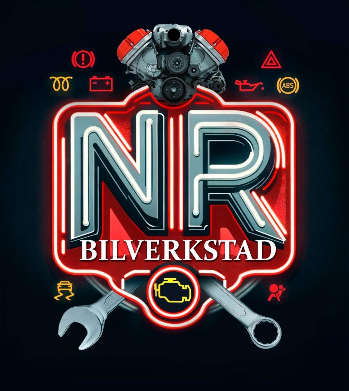 NR Bilverkstad logo
