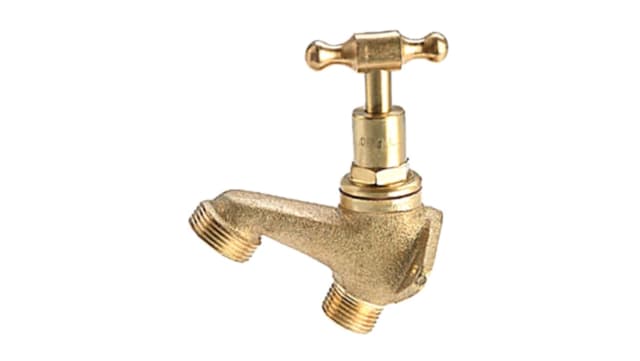 Hose Cock T/Head Back Plated MI 15mm