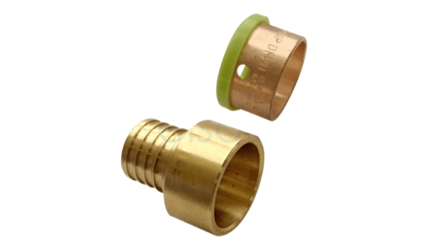 EPS Crimp Lead Free Dual Connecting Barb Female