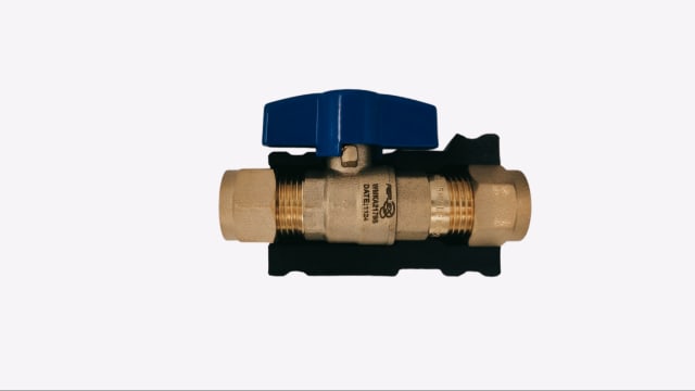Duo Valve C x C 15mm (Olive Compression) C/W Insulation