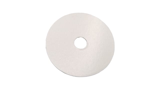 Cover Plate White Plastic 1/2'' BSP Flat Adhesive