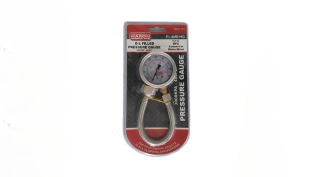 1200kpa Water Pressure Gauge and Flexible Hose