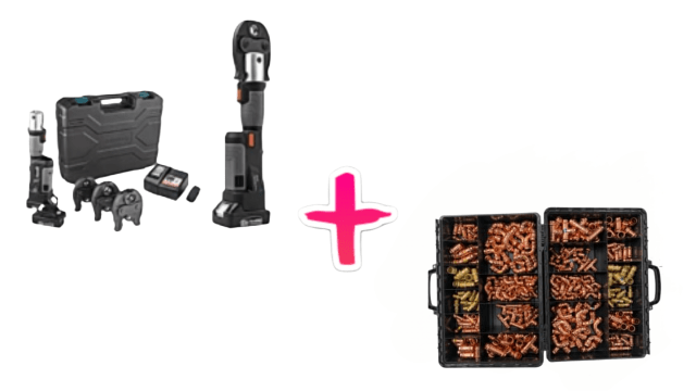 Mixed Gas/Water Press & Zupper Tool Combo Kit (270 Pieces)