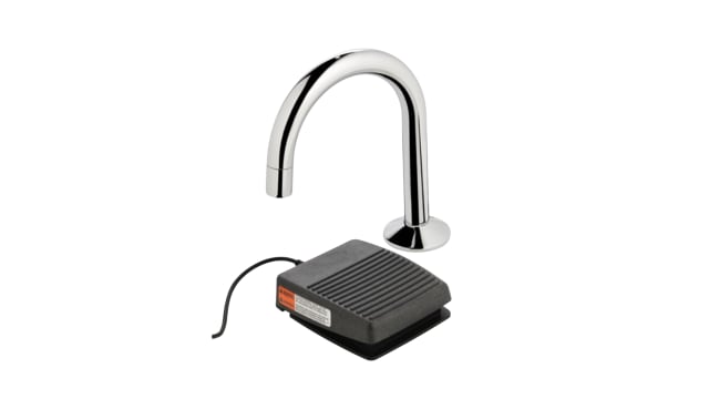 Sensor Tap W/Main Power Basin Gooseneck Outlet Foot/Knee