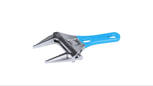 OX Series Adjustable Stubby Wrench (Extra Wide Jaw) - 180mm