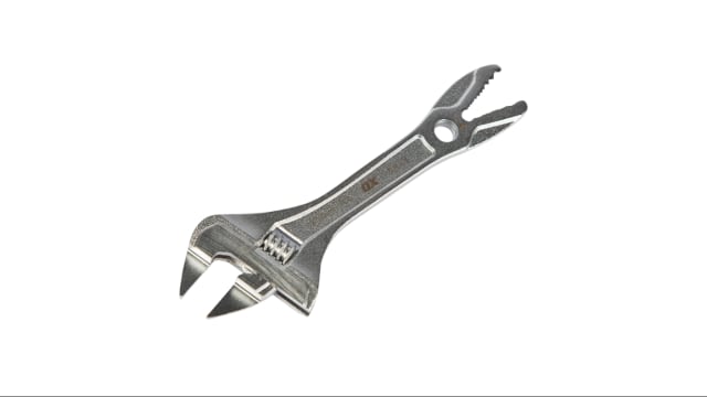 OX Slim Jaw Adjustable Wrench - 200mm