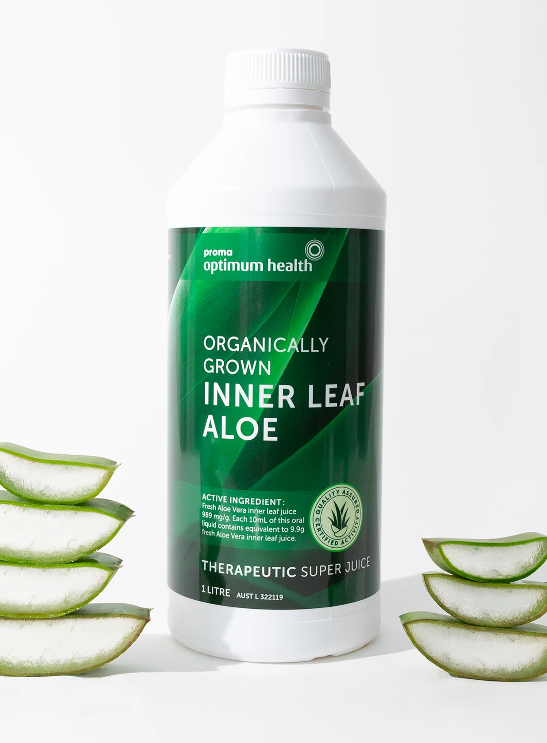 Organically Grown Inner Leaf Aloe Juice (6 x 1L)
