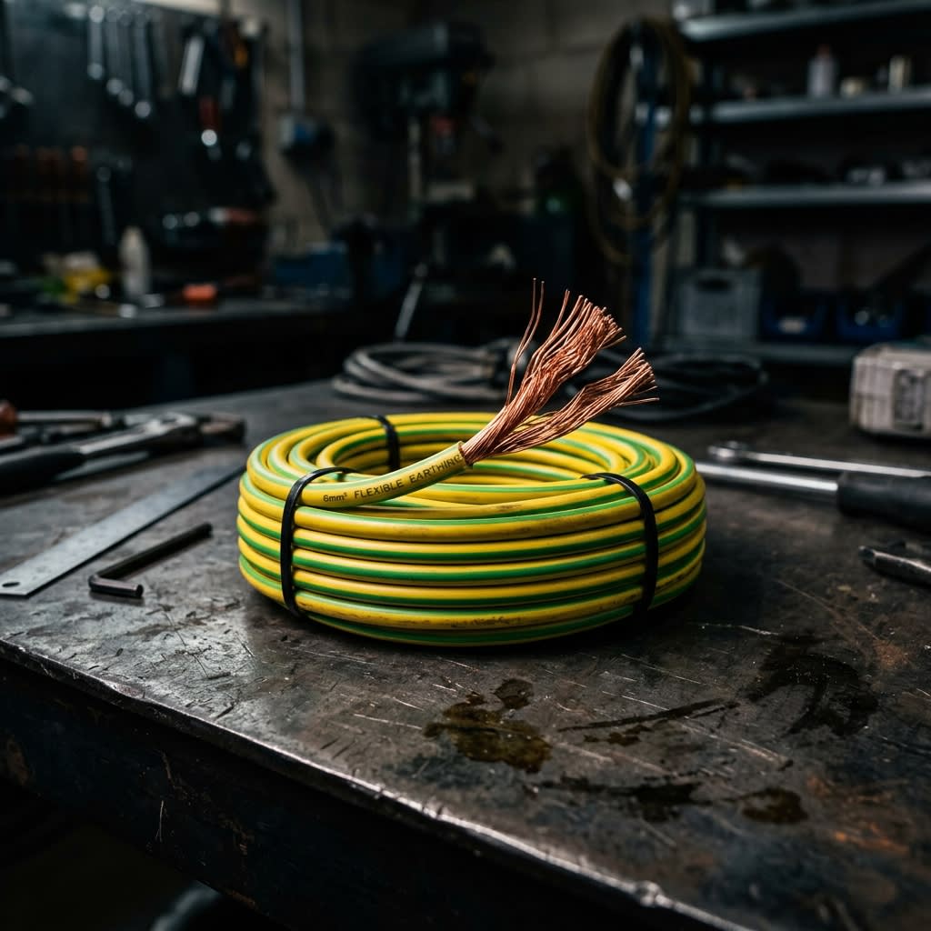 Flexible Earthing Wire 6mm2 (100m Coil)