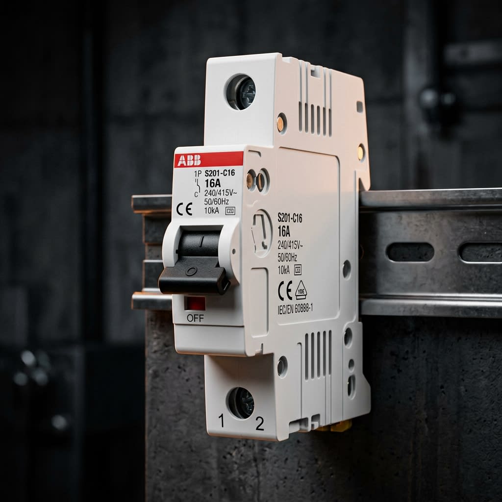 MCB 1P 16A 10kA (ABB/Schneider)
