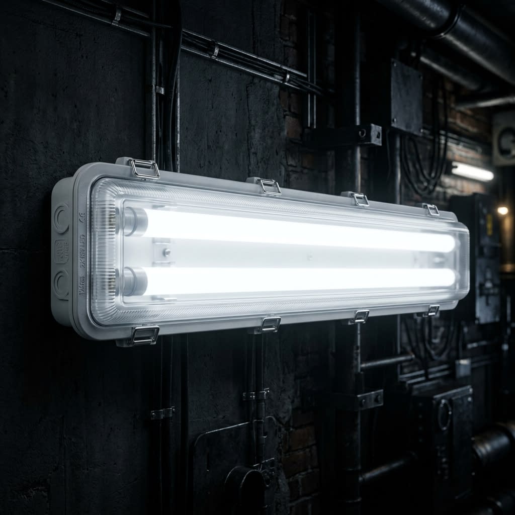Fluorescent Fixture 2 Lamp 120cm (Covered)