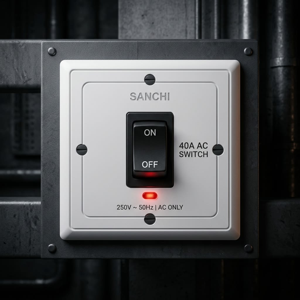 Sanchi AC Switch 40A (Flush)