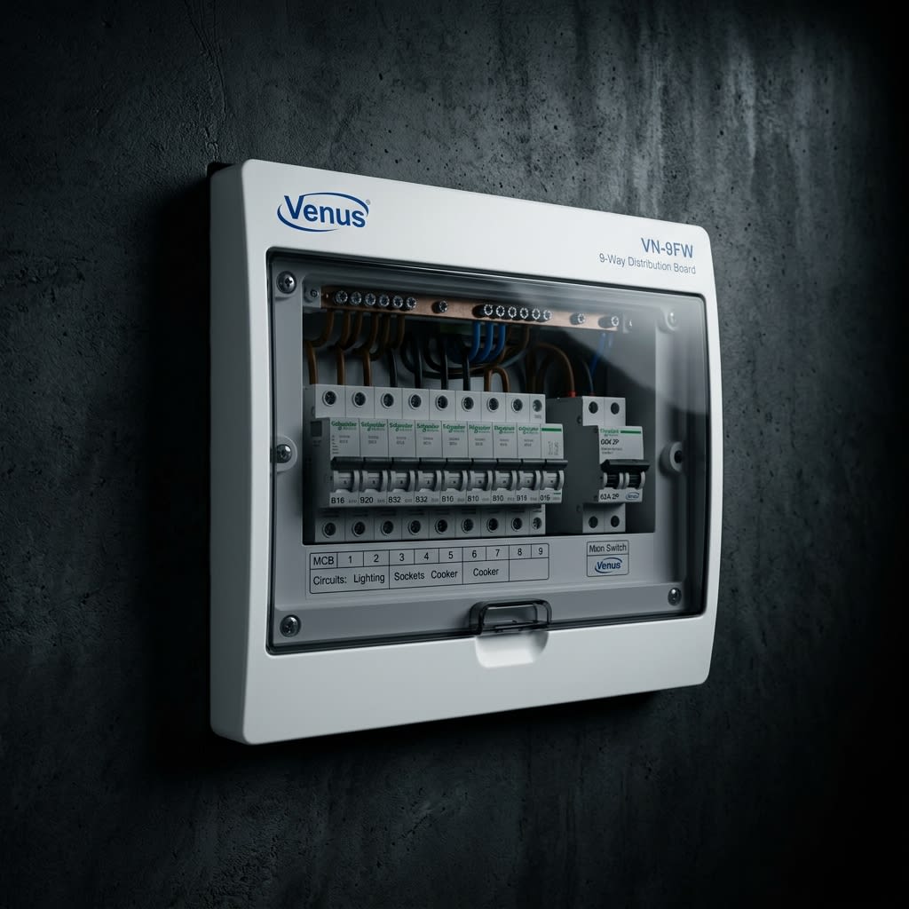 Venus Distribution Box 9 Ways (Flush)