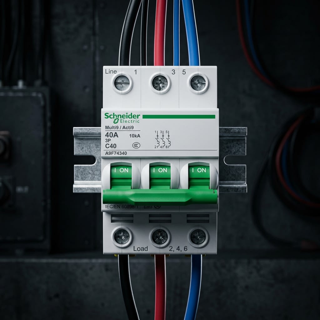 Schneider MCB 3P 40A 10kA