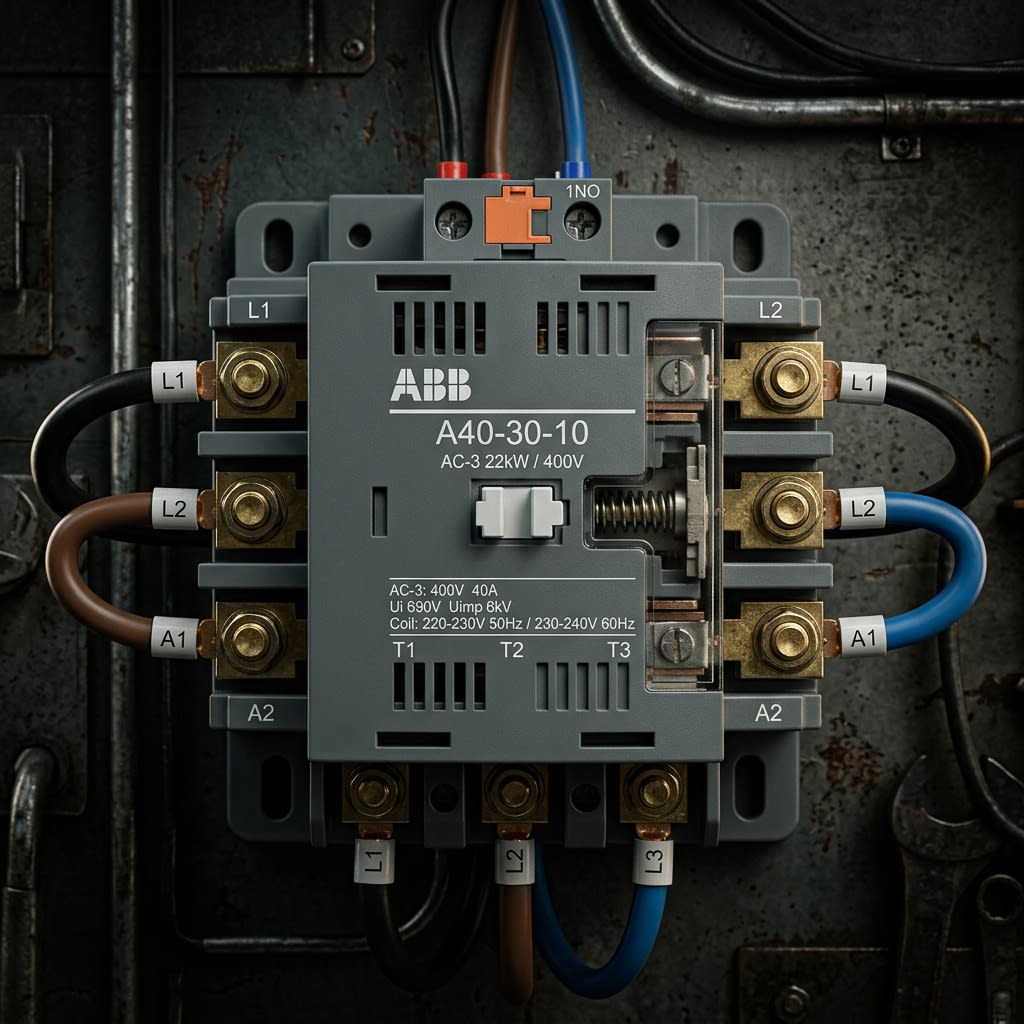 Contactor AC3 22kW 380V (ABB/Schneider)