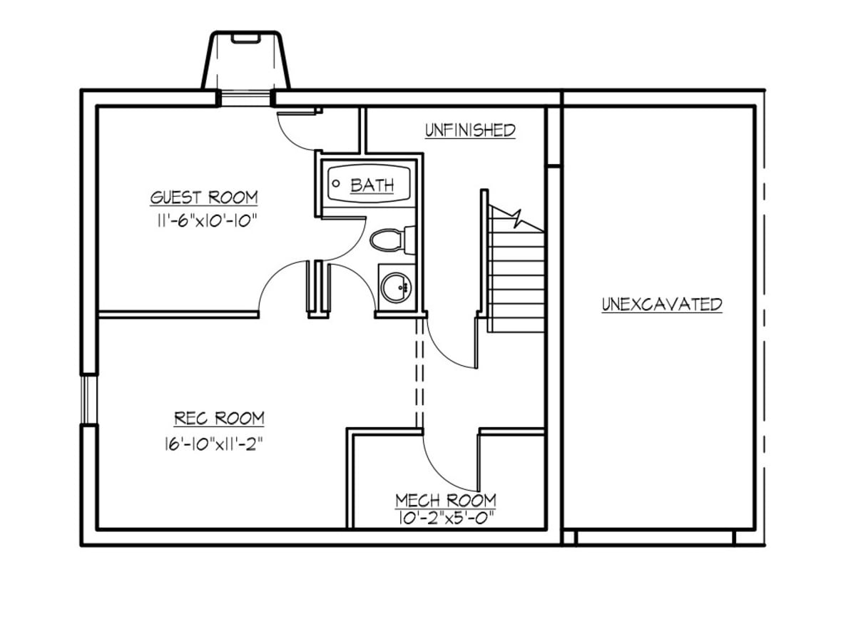 Lower Level Floor Plan