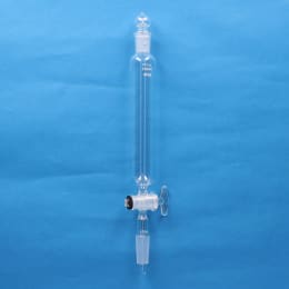 Fine共通摺合せ 円筒分液ロート 100mL 球栓15/25 下部19/38 ガラスコック付