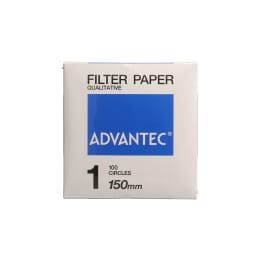 円形定性ろ紙 #1 150mm 100枚