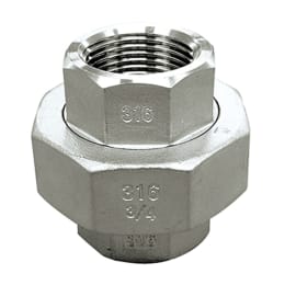 SUS製ねじ込み継手 ユニオン 1/8 VU-S14-01