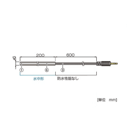 エスペックミック SUS保護管付温度センサ 6φ×200 RTH-1040