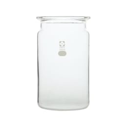 セパラブルフラスコ 円筒形 平底 溝付 バンド式 2000mL φ120