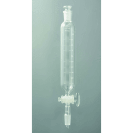 Fine共通摺合せ円筒分液ロート 100mL 平栓15/25下部15/25 ガラスコック付