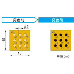 半導体用示温ラベル 9MC200 20枚