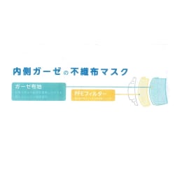 内側ガーゼの不織布マスク 30枚入