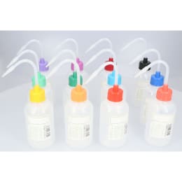 NT洗瓶 カラーキャップ 細口 250mL 12色入
