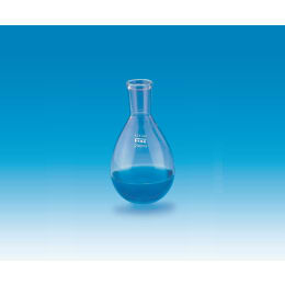 Fine透明共通摺合 なす型フラスコ 200mL 24/40