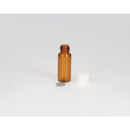 日電理化硝子 ねじ口瓶 S-07 1.5mL 茶色 メラミンキャップ ブチルゴムパッキングセット 100組 250373
