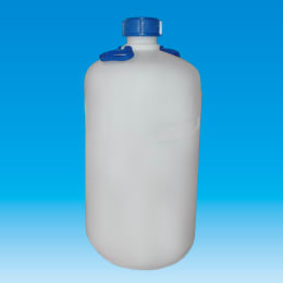 大型細口びん HDPE製 白 50L 1650 持手付