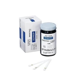 クロール試験紙 0-100ppm HClO水用 100枚