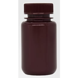 広口試薬ボトル HDPE製 褐色 125mL 25本